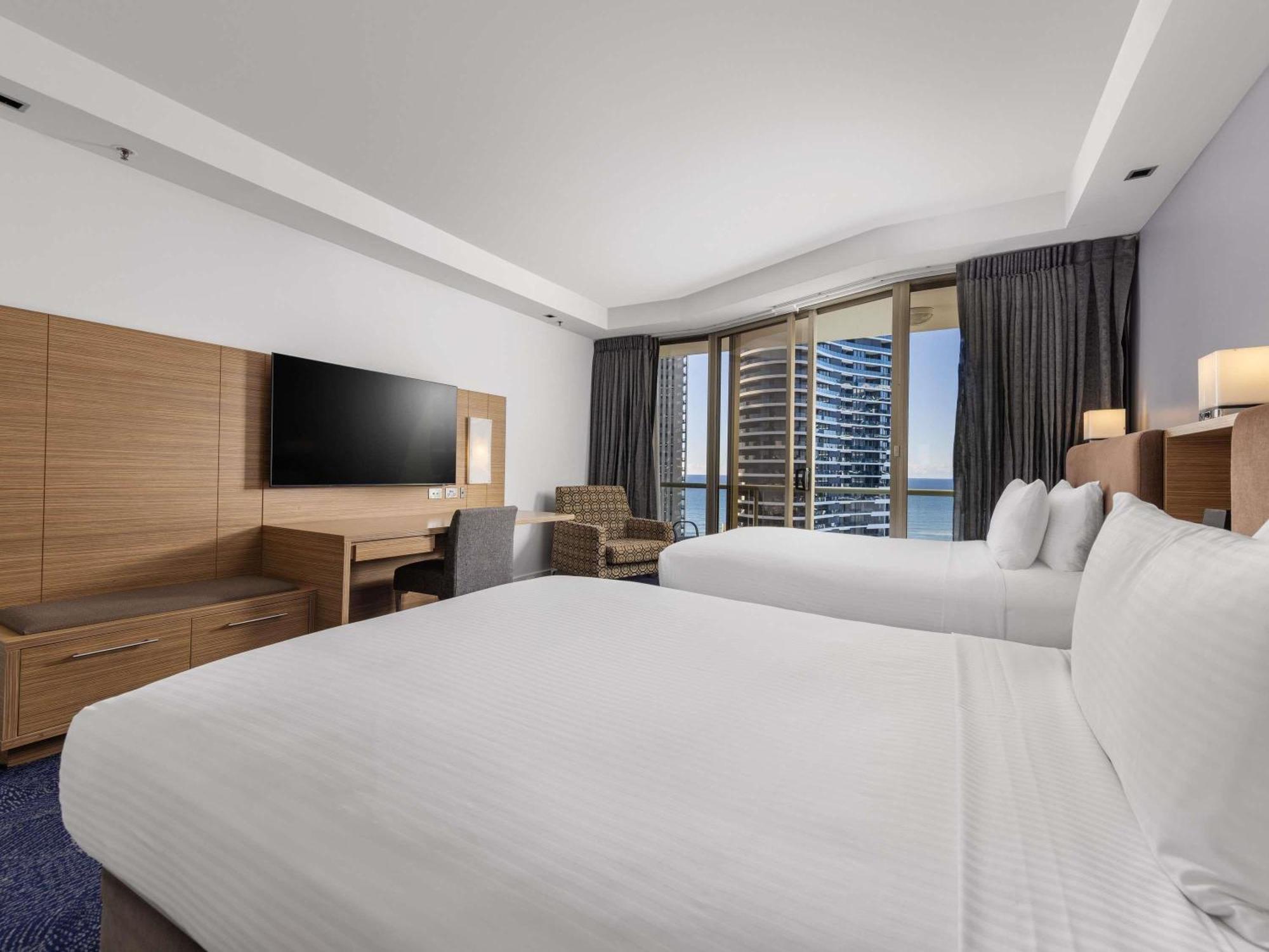 Superior Room Two Double Beds Hinterland Views